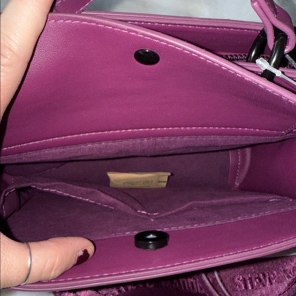 🦇🦇Viral Tik Tok Steve Madden Halloween Plum Evelyn Bats Satchel Purse🦇 - Picture 6 of 9